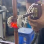 INDUCTION BRAZING COPPER PIPE