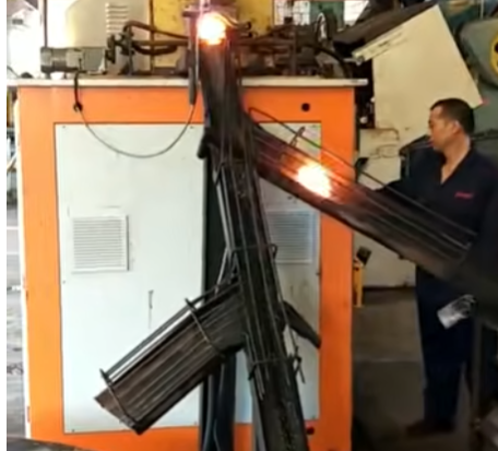discharge screening function for induction forging machine