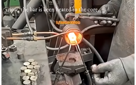 manual feeding for induction forging machine